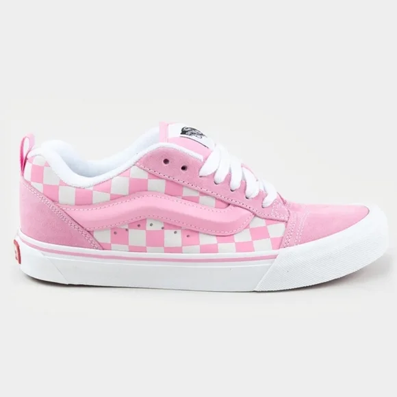 Vans Pink Knu Skool Prism Pink Checkered Women's Sneakers Size 6.5 Brand New - Picture 3 of 16